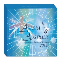 Australien - 1 AUD Antarctic Territory Aurora 2013 - 1 Oz Silber