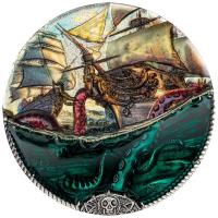 Cook Island - 20 USD Unterwasserfantasie: Seeungeheuer (Sea Monster) 2025 - 3 Oz Silber Antik Finish Ultra High Relief