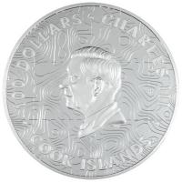 Cook Islands 100 CID Topographie: Hawaii 2024 1 KG Silber PP Ultra Deep Relief  Rückseite