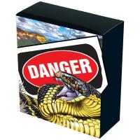 Tuvalu - 1 TVD Deadly & Dangerous  Tigerotter 2025 - 1 Oz Silber PP Color