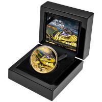 Tuvalu - 100 TVD Deadly & Dangerous  Tigerotter 2025 - 1 Oz Gold PP Color