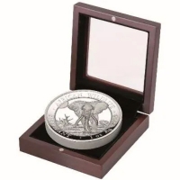 Somalia - African Wildlife Elefant 2025 - 1 Oz Silber UltraHighRelief PP