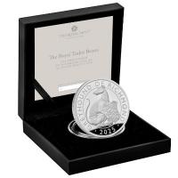 Großbritannien - 2 GBP Tudor Beasts (8.) The Greyhound of Richmond 2025 - 1 Oz Silber PP