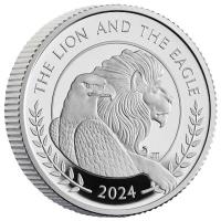 Großbritannien - 3,70 GBP The Lion and The Eagle 4 Coin Set 2024 - 1,85 Oz Silber PP
