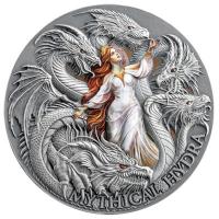 Kamerun - 2000 Francs The Dragonology Mythische Hydra 2025 - 2 Oz Silber Antik Finish High Relief