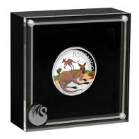 Australien - 1 AUD Känguru 2025 - 1 Oz Silber HighRelief Color