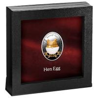Niue - 1 NZD Faberge Eggs: The First Hen Egg 2025 - Silber PP Color