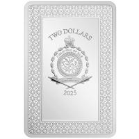 Niue - 2 NZD Tarotkarten (22.) Die Welt (The World) 2025 - 1 Oz Silber