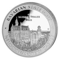 Deutschland 1 Bayernthaler Schloss Neuschwanstein 2025 1 Oz Silber Erstabschlag PP