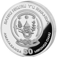 Ruanda - 50 RWF Lunar Serie Pferd 2026 - 1 Oz Silber PP