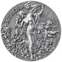 Kamerun - 2000 Francs Himmlische Schönheit: Aurora 2025 - 2 Oz Silber Antik Finish 