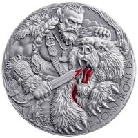 Kamerun - 2000 Francs The Way to Valhalla: Björn Ironside 2025 - 2 Oz Silber Antik Finish High Relief