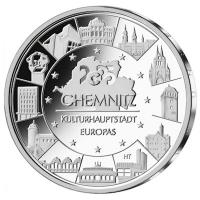 Deutschland - 20 EURO Chemnitz: Kulturhauptstadt Europas 2025 - Silber Spiegelglanz