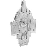 Niue 5 NZD Star Trek(TM) Ships: U.S.S. Defiant NX-74205(TM) 3 Oz Silber PP