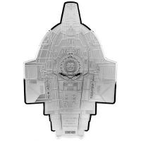 Niue 5 NZD Star Trek(TM) Ships: U.S.S. Defiant NX-74205(TM) 3 Oz Silber PP Rückseite