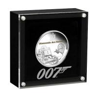 Tuvalu - 1 TVD James Bond Diamonds Forever 50 Jahre Jubiläum - 1 Oz Silber PP