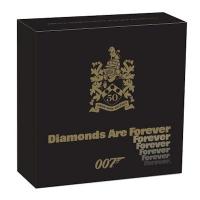 Tuvalu - 1 TVD James Bond Diamonds Forever 50 Jahre Jubiläum - 1 Oz Silber PP
