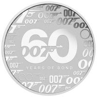 Tuvalu - 1 TVD James Bond 007 60 Jahre Kinofilm 2022 - 1 Oz Silber Blister