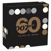 Tuvalu - 1 TVD James Bond 007 / 60 Jahre Jubiläum 2022 - 1 Oz Silber PP