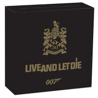 Tuvalu - 1 TVD James Bond 007 / Leben und sterben lassen 50. Jubiläum 2023 - 1 Oz Silber PP Color