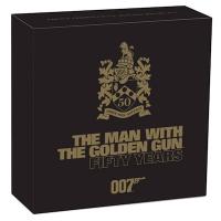 Tuvalu - 1 TVD James Bond Der Mann mit dem goldenen Gold Colt 50 Jahre Jubiläum 2024 - 1 Oz Silber PP