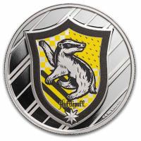 Harry Potter(TM) - Haus: Hufflepuff(TM) 1 Oz Silber