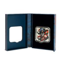 Niue - 3 NZD Marvel(TM) Captain America(TM) Smash Coin (3.) - 2 Oz Silber PP Color
