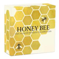 Australien - 2 AUD Honigbiene 2025 - 2 Oz Silber Antik Finish Color