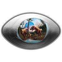 Kanada - 20 CAD Dinosaurierauge 2025 - 1 Oz Silber PP Color