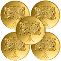 Deutschland 5*50 Euro Deutsches Handwerk: Gesundheit SATZ 2025 5*1/4 Oz Gold