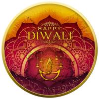 USA - 1 USD American Silver Eagle: Diwali 2025 - 1 Oz Silber Color Gilded