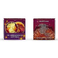 USA - 1 USD American Silver Eagle: Diwali 2025 - 1 Oz Silber Color Gilded