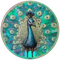 Cook Island - 5 CID Spektrum Pfau (Peacock) 2025 - 1 Oz Silber PP Color