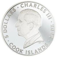 Cook Island 5 CID Die sieben Todsünden: Zorn (Wrath) 2025 1 Oz Silber PP Color Rückseite