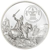 Mongolei - 1000 Togrog Feinde in der Geschichte: Caesar vs Brutus - 2 Oz Silber PP Color