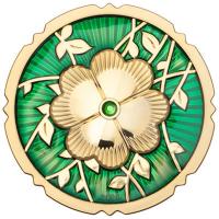 Cook Island - 5 CID Immergrüner Klee (Clover) 2025 - 1 Oz Silber PP Gilded