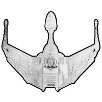 Niue 5 NZD Star Trek(TM) Ships: Klingon Bird of Prey(TM) 3 Oz Silber PP Rückseite