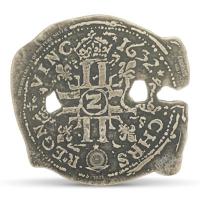 Niue 2 NZD The Goonies(TM) Spanische Dublone 2025 1 Oz Silber Antik Finish Rückseite