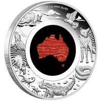 Australien - 1 AUD Great Southern Land Snakeskin Jasper 2025 - 1 Oz Silber