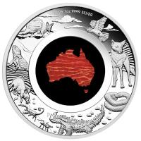 Australien - 1 AUD Great Southern Land Snakeskin Jasper 2025 - 1 Oz Silber