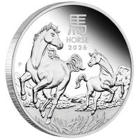 Australien - 0,5 AUD Lunar III Pferd 2026 - 1/2 Oz Silber PP