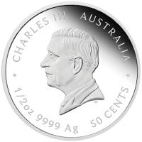 Australien - 0,5 AUD Lunar III Pferd 2026 - 1/2 Oz Silber PP