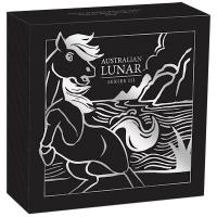 Australien - 0,5 AUD Lunar III Pferd 2026 - 1/2 Oz Silber PP