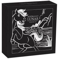 Australien - 1 AUD Lunar III Pferd 2026 - 1 Oz Silber PP