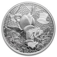 Niue 2 NZD Disney Scrooge McDuck / Dagobert Duck 2025 1 Oz Silber