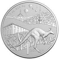 Australien - 1 AUD RAM Känguru Bush Capital 2025 - 1 Oz Silber