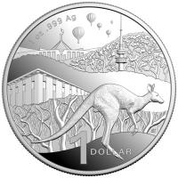 Australien - 1 AUD RAM Känguru Bush Capital 2025 - 1 Oz Silber PP