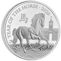 Großbritannien - 2 GBP Lunar Jahr des Pferdes 2026 - 1 Oz Silber PP