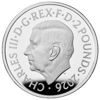 Großbritannien - 2 GBP Lunar Jahr des Pferdes 2026 - 1 Oz Silber PP