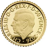 Großbritannien - 0,50 GBP Lunar Jahr des Pferdes 2026 - 1/40 Oz Gold PP